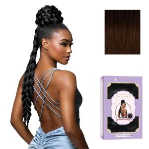 imageSensationnel Glamora Glam Updo Hairpiece  Unit 3 Ready to Wear Synthetic Bun with Adjustable Drawstring Cap 1 JETBLACKSM230