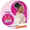 imageSensationnel Lulu Bun Hair Extensions  Braided Bun Unit 1 with Clips and Drawstring Easy Wear Protective Style Synthetic Hairpiece 1 JETBLACKM280