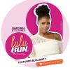imageSensationnel Lulu Bun Hair Extensions  Textured Bun Unit 1 with Clips and Drawstring Easy Wear Protective Style Synthetic Hairpiece 1 JETBLACK1B OFFBLACK