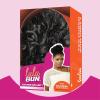 imageSensationnel Lulu Bun Hair Extensions  Textured Bun Unit 1 with Clips and Drawstring Easy Wear Protective Style Synthetic Hairpiece 1 JETBLACK1B OFFBLACK