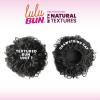 imageSensationnel Lulu Bun Hair Extensions  Textured Bun Unit 1 with Clips and Drawstring Easy Wear Protective Style Synthetic Hairpiece 1 JETBLACKM280