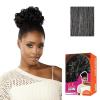 imageSensationnel Lulu Bun Hair Extensions  Textured Bun Unit 1 with Clips and Drawstring Easy Wear Protective Style Synthetic Hairpiece 1 JETBLACKM44