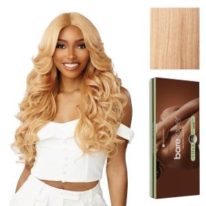 imageSensationnel Bare Lace 13X3 Lacewig  Unit 1 Lacefrontal Glueless Synthetic 180 Degree Preplucked Hairline 1 JETBLACKASHPEACHBLONDE