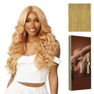 imageSensationnel Bare Lace 13X3 Lacewig  Unit 1 Lacefrontal Glueless Synthetic 180 Degree Preplucked Hairline 1 JETBLACKCARAMELBLONDE