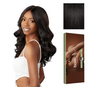 imageSensationnel Bare Lace 13X3 Lacewig  Unit 3 Lacefrontal Glueless Synthetic 180 Degree Preplucked Hairline 1 JETBLACK1B OFFBLACK