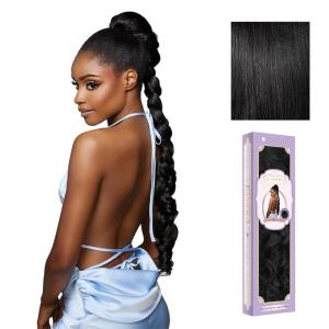 imageSensationnel Glamora Glam Updo Hairpiece  Unit 1 Ready to Wear Synthetic with Adjustable Drawstring Cap 1 JETBLACK1 JETBLACK