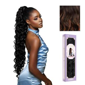 imageSensationnel Glamora Glam Updo Hairpiece  Unit 2 Ready to Wear Synthetic with Adjustable Pony Wrap 1 JETBLACKF1B30