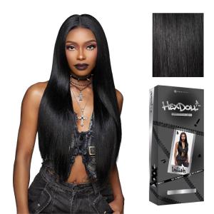 imageSensationnel HexDoll 13X4 Lace Wig  Lilith Lacefrontal Glueless Synthetic with Natural Density Preplucked Hairline 1 JETBLACK1 JETBLACK