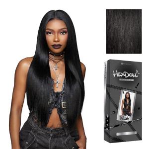 imageSensationnel HexDoll 13X4 Lace Wig  Lilith Lacefrontal Glueless Synthetic with Natural Density Preplucked Hairline 1 JETBLACK1B OFFBLACK