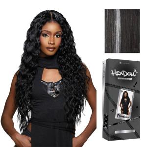 imageSensationnel HexDoll 13X4 Lace Wig  Morticia Lacefrontal Glueless Synthetic with Natural Density Preplucked Hairline 1 JETBLACKBALAYAGEPLATINUM