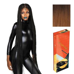 imageSensationnel Strand X Full Braided Lacewig  Unit 2 Box Braid Style Hand Tied Kanekalon HD Glueless Wig 1 JETBLACKSM230