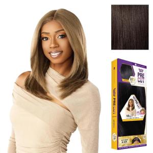 imageSensationnel Butta Lace Precut Wig  Unit 21 Glueless Extra Wide 5 Inch Deep Parting Synthetic Pre Tweezed Smaller Knot Hairline 1 JETBLACK2 DARKBROWN