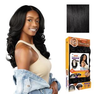 imageSensationnel Curls Kinksandco Kinkyedges Wig  Kinky Barrel Curl 20 Inch Y Part Lace Natural Kinkytexture Edged Hairline for Natural 3B to 4C Hair Textures 1 JETBLACK1 JETBLACK
