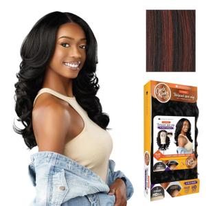 imageSensationnel Curls Kinksandco Kinkyedges Wig  Kinky Barrel Curl 20 Inch Y Part Lace Natural Kinkytexture Edged Hairline for Natural 3B to 4C Hair Textures 1 JETBLACKF1B350