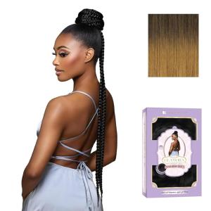imageSensationnel Glamora Glam Updo Hairpiece  Unit 4 Ready to Wear Synthetic Bun with Adjustable Drawstring Cap 1 JETBLACKSM227