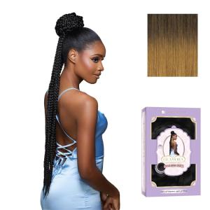 imageSensationnel Glamora Glam Updo Hairpiece  Unit 5 Ready to Wear Synthetic Bun with Adjustable Drawstring Cap 1 JETBLACKSM227