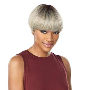 image:imageSensationnel Dashly Wig  Unit 7 Non Lace Cap Ready to Wear Ear to Ear Lacepart Synthetic 1 JETBLACKOMBLEACHEDBLONDE