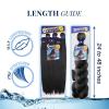 image:imageSensationnel Ruwa Prestretched Braiding Hair  6x 48 Inch Water Repellent Kanekalon Fast Dry Synthetic Sports Itch Free 1 JETBLACK2 DARKBROWN