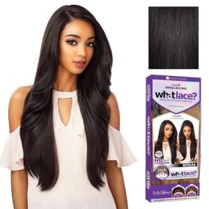 image:imageSensationnel What Lace 13X6 Wigs  Morgan Lacefrontal Hand Tied Glueless Synthetic with Natural Density Preplucked Hairline 1B OFFBLACK1B OFFBLACK