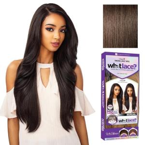 image:imageSensationnel What Lace 13X6 Wigs  Morgan Lacefrontal Hand Tied Glueless Synthetic with Natural Density Preplucked Hairline 1B OFFBLACK4 MEDBROWN