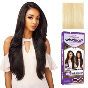 image:imageSensationnel What Lace 13X6 Wigs  Morgan Lacefrontal Hand Tied Glueless Synthetic with Natural Density Preplucked Hairline 1B OFFBLACK613 BLONDE