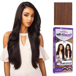image:imageSensationnel What Lace 13X6 Wigs  Morgan Lacefrontal Hand Tied Glueless Synthetic with Natural Density Preplucked Hairline 1B OFFBLACKFLAMBOYAGECHOCOLATE