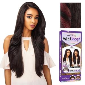 image:imageSensationnel What Lace 13X6 Wigs  Morgan Lacefrontal Hand Tied Glueless Synthetic with Natural Density Preplucked Hairline 1B OFFBLACKFLAMBOYAGEWINE