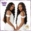 image:imageSensationnel Butta Lace Hhm Wigs  Loose Crimp 28 Inch Human Hair Blend Extra Wide 5 Inch Parting Preplucked Hairline Glueless Lacefront BALAYAGEPLATINUMFLAMBOYAGESAND