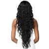 image:imageSensationnel Butta Lace Hhm Wigs  Loose Curly 32 Inch Human Hair Blend Extra Wide 5 Inch Parting Preplucked Hairline Glueless Lacefront BALAYAGECHOCOLATET4WINE