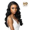 image:imageSensationnel Butta Lace Hhm Wigs  Loose Deep 24 Inch Human Hair Blend Extra Wide 5 Inch Parting Preplucked Hairline Glueless Lacefront MPSANDYBLONDEMPWINE