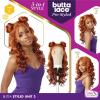 image:imageSensationnel Butta Lace Prestyled Wigs  Unit 3 Glueless Hand Tied Deep Lace Part Synthetic Preplucked Hairline 1 JETBLACKCOPPERPUMPKIN