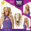 image:imageSensationnel Butta Lace Prestyled Wigs  Unit 4 Glueless Hand Tied Deep Lace Part Synthetic Preplucked Hairline 1 JETBLACKLIGHTASHBROWN
