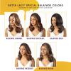image:imageSensationnel Butta Lace Wigs  Unit 46 Extra Wide 5 Inch Deep Parting Synthetic Preplucked Hairline Glueless Lacefront 1 JETBLACKBALAYAGECHOCOLATE