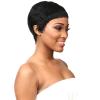 image:imageSensationnel Empire Human Hair Wig  Ria Celebrity Inspired Collections PreStyled Salon Cut Hair 1 JETBLACK2 DARKBROWN