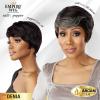 image:imageSensationnel Empire Human Hair Wig  Salt And Pepper Denia Contouring Mesh Cap Heat Safe 2 DARKBROWN2 DARKBROWN