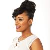 image:imageSensationnel Instant Bun With Bang  Carla Synthetic Up Do Wig Piece 1 JETBLACK4 MEDBROWN