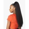 image:imageSensationnel Instant Pony Half Wig  Perm Yaki 24 inch Synthetic Ponyaail and Updo Styles with Adjustable Drawstring for Seamless 2 DARKBROWN2 DARKBROWN