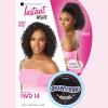 image:imageSensationnel Instant Weave Half Wig  14 Synthetic Blendwig Adjustable Drawstring for Seamless Hair Blending 1 JETBLACK2 DARKBROWN