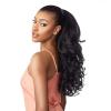 image:imageSensationnel Instant Weave Half Wig  3 Synthetic Blendwig Adjustable Drawstring for Seamless Hair Blending 1 JETBLACKT230