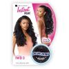 image:imageSensationnel Instant Weave Half Wig  3 Synthetic Blendwig Adjustable Drawstring for Seamless Hair Blending 1 JETBLACKT2BG