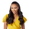 image:imageSensationnel Instant Weave Half Wig  4 Synthetic Blendwig Adjustable Drawstring for Seamless Hair Blending 1 JETBLACK1B OFFBLACK