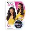 image:imageSensationnel Instant Weave Half Wig  4 Synthetic Blendwig Adjustable Drawstring for Seamless Hair Blending 1 JETBLACK1B OFFBLACK