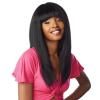 image:imageSensationnel Instant Weave Half Wig  8 Synthetic Blendwig Adjustable Drawstring for Seamless Hair Blending 1B OFFBLACK4 MEDBROWN