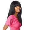 image:imageSensationnel Instant Weave Half Wig  8 Synthetic Blendwig Adjustable Drawstring for Seamless Hair Blending 1B OFFBLACK4 MEDBROWN