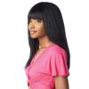 image:imageSensationnel Instant Weave Half Wig  8 Synthetic Blendwig Adjustable Drawstring for Seamless Hair Blending 1B OFFBLACK4 MEDBROWN