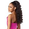 image:imageSensationnel Instant Weave Half Wig  8 Synthetic Blendwig Adjustable Drawstring for Seamless Hair Blending 1B OFFBLACKT1B4