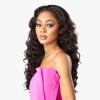 image:imageSensationnel Instant Weave Half Wig  8 Synthetic Blendwig Adjustable Drawstring for Seamless Hair Blending 1B OFFBLACKT2BG