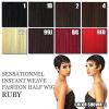 image:imageSensationnel Instant Weave Synthetic Half Wig  RUBY 1 Jet Black1 Jet Black