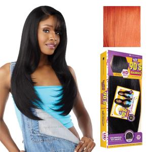 image:imageSensationnel Butta Lace 90Sbangs Wigs  Unit 912 Glueless Wide Deep Part Synthetic Preplucked Hairline 1 JETBLACKROSEGOLDCOPPER