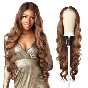 image:imageSensationnel Butta Lace Wigs  Unit 25 Extra Wide 5 Inch Deep Parting Synthetic Preplucked Hairline Glueless Lacefront 2 DARKBROWN2 DARKBROWN